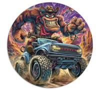 Camion Fou Puzzles Divertissement Créatif Activités Familiales Stimulantes 1000 Stukjes Monstre Gorilla Casse-tête Qualité Premium pour Adultes 1000pcs (67.5x67.5cm)