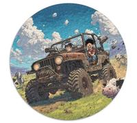 Camion Fou Puzzles Jeu De Puzzle Activités Familiales Stimulantes 1000 Pièces Voitures Casse-tête Qualité Premium pour Adultes Et Enfants 1000pcs (67.5x67.5cm)