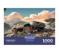 Camion Fou Puzzles Jeu De Puzzle Pièces Parfaitement Assorties 1000 Pieces Voitures Casse-tête Qualité Premium pour Adultes Et Enfants 52x38cm/1000pcs