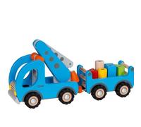 Goki - Camion Grue avec Remorque n'applique Pas de Jeux d'action et de réflex, Multicolore, Unique (55875)