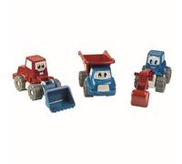 Camion Happy Truck 3-fach sortiert, recycletes Material, Kipper, Bagger, Schaufellader ANDRONI