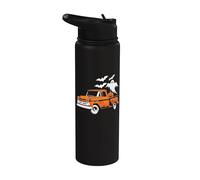 Camion Jack O' Lantern - Fantômes effrayants pour Halloween Stainless Steel Insulated Water Bottle