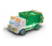 Camion jouet 181 blocs semi-transparents et 12 éléments avec diode