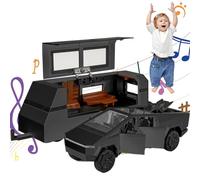 Camion Jouet et remorque Toy RV Modèle 1/32 Tamis et Routes Toys for Boys Zinc Alliage Off-Road Model Vehicle Kit avec Simulation Sound and Light Pickup, avec Jouets pour garçons