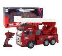 Camion Leantoys Pompiers avec échelle, modèle télécommandé