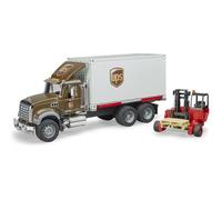 Camion logistique UPS MACK Granite avec chariot élévateur - Bruder - Jouet pour enfant de 4 ans