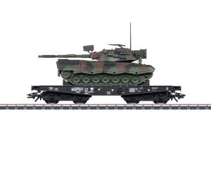 Camion lourd Märklin H0 48878 "chargé de char Leopard 1A1" - NEUF + emballage...