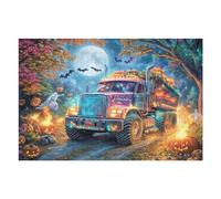 Camion Lourd scène de Nuit 1000 Pièces Puzzle Débutant en Carton Anti-Déchirure Facile Apprentissage Anti-Stress Passe-Temps Cadeau Fête des Mères Petit Prix 1000 PCS