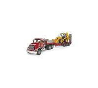 BRUDER Camion de Transport Mack avec Tractopelle JCB 4CX