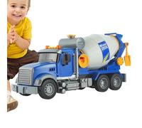 Camion Malaxeur À Béton Interactif - Jouet Robuste Pour Garçons, Effets Audiovisuels Réalistes, Tambour Rotatif Mobile | Cadeau De Bâtiment Éducatif, Véhicule D'activité D'exercice De Coordination