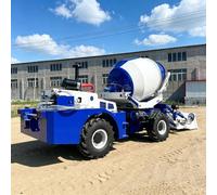 Camion malaxeur à chargement automatique 4x4 pour les opérations de terrain | Machine à béton à chargement automatique pour routes, ponts et bâtiments, mélange efficace et productivité fiable du site