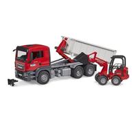 Camion MAN TGS avec benne amovible et chargeur Schäffer