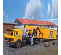 Camion MB LP transport de conteneur Gleisbau -HO-1/87-KIBRI 16310