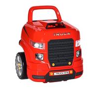 Camion mécano 2 en 1 - HOMCOM - jouet bricolage établi enfant jeu imitation mécanicien 61 pièces effets sonores LED - PP ABS - rouge