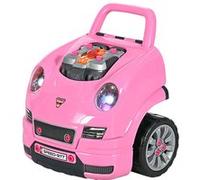 Camion mécano 2 en 1 - jouet bricolage enfant - jeu d'imitation mécanicien - nombreux accessoires total de 61 pièces - effets sonores et lumineux - PP ABS rose G