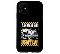 Camion mélangeur à béton Disappear Funny Humour Construction Coque pour iPhone 11
