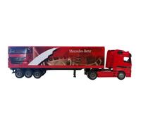 Camion miniature de collection - NEWRAY - Mercedes Benz avec remorque container - Rouge - 1/43