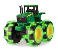 Camion Monster Treads JOHN DEERE avec roues lumineuses - Vert, noir et jaune - Pour enfants à partir de 3 ans