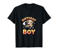 Camion Monstre Chiot 4ème Anniversaire garçon T-Shirt