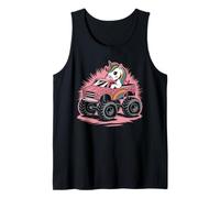 Camion Monstre Licorne Rainbow Truck Cute Hearts Pink Débardeur