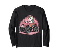Camion Monstre Licorne Rainbow Truck Cute Hearts Pink Manche Longue