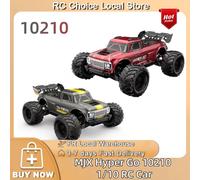 Camion monstre RC 4x4 MJX Hyper Go 10210 1/10 sans balais, 100 km/h, 4S, alliage d'aluminium 7075, servo 35 kg, LED, voiture tout-terrain haute vitesse 10210 Red