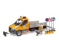 Camion municipal miniature - BRUDER - Mercedes Sprinter - Conducteur inclus - Accessoires de chantier inclus