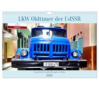 Camion Oldtimer de l'URSS - Camions soviétiques à Cuba (calendrier mural 2026 DIN A4 paysage) - Calendrier mensuel CALVENDO
