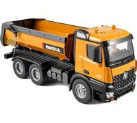 Camion-pelleteuse télécommandé, fonctionnement à 10 canaux, puissance 4WD, orange