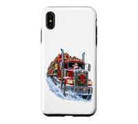 Camion Père Noël Semi-Camion de Noël Big Rig Trucker Coque pour iPhone XS Max