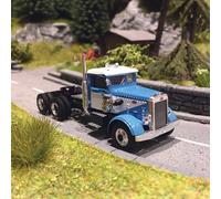 Camion Peterbilt 281, Bleu Clair / Blanc - BREKINA 85754 - HO 1/87