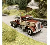 Camion Peterbilt 281, marron / crème - Brekina 85757 - HO 1/87