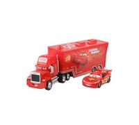Camion Pixar Mack-A04 avec 1 petit véhicule , 1:55 moulé , 21*6.5*4.5cm -Rouge