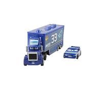 Camion Pixar Mack-A08 avec 1 petit véhicule ,1:55 moulé , 21*6.5*4.5cm -Bleu