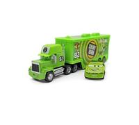 Camion Pixar Mack-A25 avec 1 petit véhicule , 1:55 moulé , 21*6.5*4.5cm -Vert