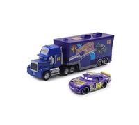 Camion Pixar Mack-A31 Avec 1 petit véhicule ,1:55 moulé ,21*6.5*4.5cm - Bleu