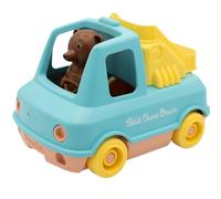 Simple x Petit Ours Brun - Le Camion Pompier de Petit Ours Brun - Véhicule avec échelle - Jouet d’éveil - Écoresponsable - Plastique recyclé - Fabriqué en France - 100% Recyclable - 1-4 Ans (Menthe)