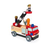 Janod – Jouet DIY Camion de pompiers – Multicolore – 3-8 ans