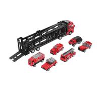 Camion porte-auto,Camion porte-auto à tirer,Camion porte-auto pour pompiers,Camion porte-auto pour véhicules de construction,Jouets de construction pour voitures,Jouet camion porte-auto