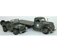 Camion Porteur Chevrolet Avec Jeep Willys Des Années 1941 Newray New61053bss