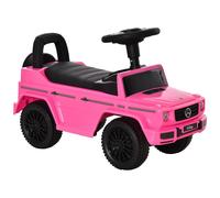 HOMCOM Camion Porteur Enfants véhicule à Pousser Licence Mercedes Benz 12-36 Mois Coffre klaxon phares Rose