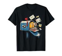 Camion Postal Postier Illustration Art du Mignon Bureau De T-Shirt