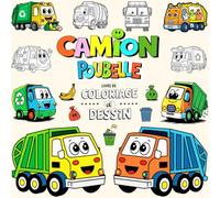 Camion Poubelle Livre de Coloriage et Dessin: 40 Images Mignonnes à Dessiner, à Colorier et à Explorer pour les Enfants