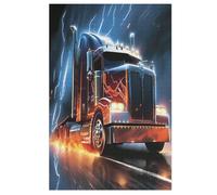 Camion Puzzle Adulte 1000 Pièces Artisanat Cadeau Famille Puzzles Classique 3D Puzzle Jouet en Bois Cadeau Unique Décoration Intérieure （78×53cm）