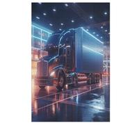 Camion Puzzles Adulte 1000 Pieces Cadeau Famille Puzzle Classique 3D EnfantsJouet en Bois Cadeau Unique （78×53cm）