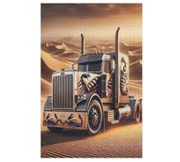 Camion Puzzles Adulte 1000 Pieces Cadeau Famille Puzzle Classique 3D EnfantsJouet en Bois Cadeau Unique （78×53cm）