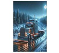 Camion Puzzles Adulte 1000 Pieces Cadeau Famille Puzzle Classique 3D EnfantsJouet en Bois Cadeau Unique （78×53cm）