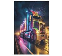 Camion Puzzles Adulte 1000 Pieces Cadeau Famille Puzzle Classique 3D EnfantsJouet en Bois Cadeau Unique （78×53cm）