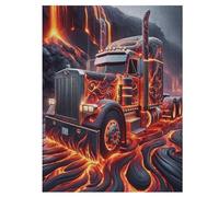 Camion Puzzles Adulte 500 Pieces Cadeau Famille Puzzle Classique 3D EnfantsJouet en Bois Cadeau Unique 55×41cm