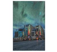 Camion Puzzles en Bois 1000 Pièces pour Adultes, Matériaux Recyclables De Qualité Supérieure Puzzle, Jeu en Famille, 78×53cm